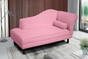 Ver imagem 2 de Recamier Divã Dubai 140 Cm Braço Esquerdo Rosa