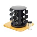 Ver imagem 2 de Kit 9 Porta Temperos Condimento Giratório Vidro Organizador