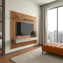 Ver imagem 1 de Painel para Tv 55 Polegadas Home Antares Ripado 3 Gavetas Prateleira:cinamomo/off White