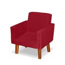Ver imagem 5 de Mini Poltrona Cadeira Infantil Nina de Criança Suede Vermelho