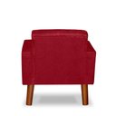 Ver imagem 3 de Mini Poltrona Cadeira Infantil Nina de Criança Suede Vermelho
