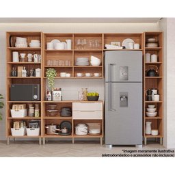 Cozinha Completa Divina 5 Peças (2aéreos+1balcão+2paneleiros) Cz004 Freijo/off White - Mgm - 3