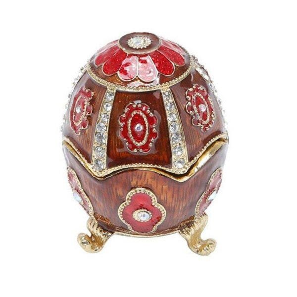 Porta Joias Ovo Jebergé Oval de Zamac 6cmx6cmx8cm Rojemac - 3