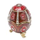 Ver imagem 2 de Porta Joias Ovo Jebergé Oval de Zamac 6cmx6cmx8cm Rojemac