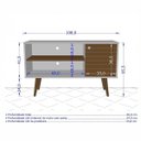 Ver imagem 4 de Conjunto Rack com Painel para TV até 42 Polegadas Jade