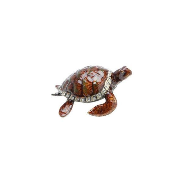 Porta Joias de Zamac Turtle 8cmx5,5cmx3,5cm Rojemac - 1