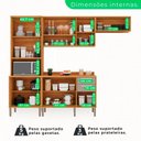 Ver imagem 4 de Cozinha Compacta 4 Peças 10 Portas 2 Gavetas Paris Sallêto Móveis