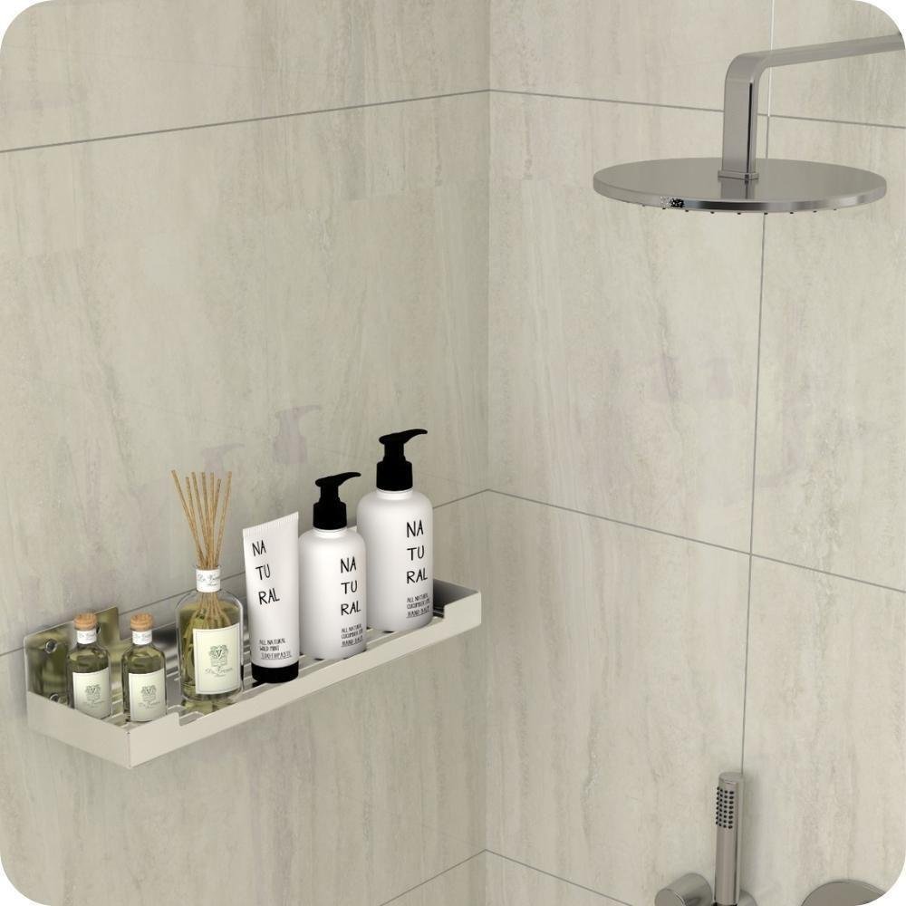Porta Shampoo Com Ventosa Suporte Banheiro Inox Elg - 8