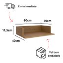 Ver imagem 3 de Prateleira Suporte para Micro-ondas Forno Airfryer Nicho Mdf:amadeirado