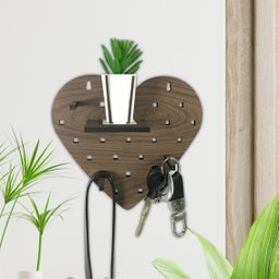 Painel Pegboard de Pinus em MDF Coração - 2