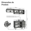Ver imagem 4 de Armário de Cozinha Compacta 200cm Cinza Nice Madesa 14
