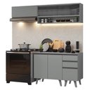 Ver imagem 3 de Armário de Cozinha Compacta 200cm Cinza Nice Madesa 14