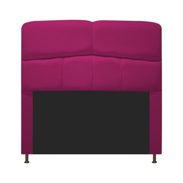 Cabeceira Estofada Donna 100 cm Solteiro Suede Pink - STS Móveis - 1