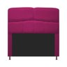 Cabeceira Estofada Donna 100 cm Solteiro Suede Pink - STS Móveis - 1