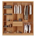 Ver imagem 3 de Guarda-roupa Oslo 3 Portas de Correr Mdf Naturale | Off