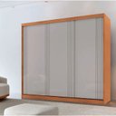 Ver imagem 2 de Guarda-roupa Oslo 3 Portas de Correr Mdf Naturale | Off