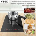 Ver imagem 2 de Vbgk Cooktop de Indução 2300w com 2 Queimadores e Controle Touch (preto)