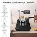 Ver imagem 5 de Vbgk Cooktop de Indução 2300w com 2 Queimadores e Controle Touch (preto)