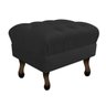 Kit 3 Puffs Retrô Luis XV Corano Preto - Sts Móveis - 3