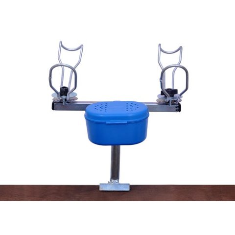 SUPORTE DE VARA REGULÁVEL ALTURA HOR/VERT 2 VARAS (TABALDO/BATELÃO)