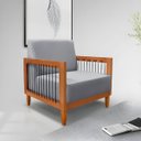 Ver imagem 1 de Poltrona Decorativa Sala Estar Recepção Escritório Jade:cinza