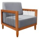 Ver imagem 2 de Poltrona Decorativa Sala Estar Recepção Escritório Jade:cinza