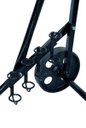 Ver imagem 2 de Carrinho para Motor de Popa Preto 4 Rodas com Porta Remo e Varas