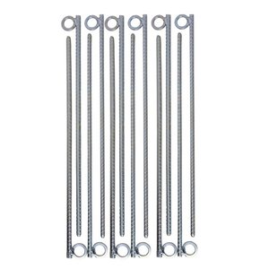 Estaca P/Barraca 30cm Aço Ca-50 (4,2Mm) com 12 Unidades