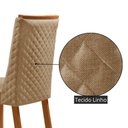 Ver imagem 4 de Mesa de Jantar Isadora 4 Lugares Retangular MDF 120cm Amadeirado Moderna