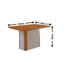 Ver imagem 5 de Mesa de Jantar Isadora 4 Lugares Retangular MDF 120cm Amadeirado Moderna
