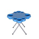 Ver imagem 1 de Mesa Petisqueira Desmontável com Pés Galvanizados Azul