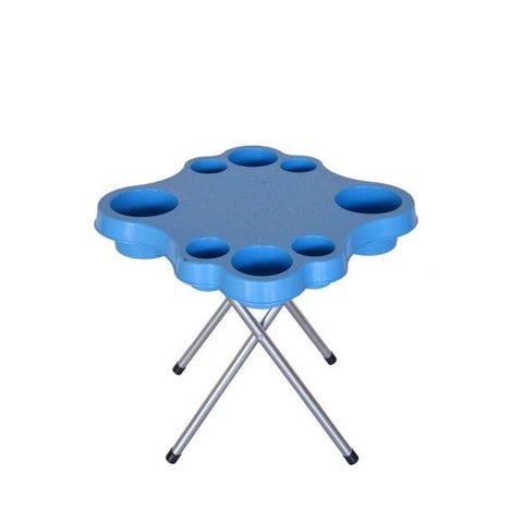 Mesa Petisqueira Desmontável com Pés Galvanizados Azul