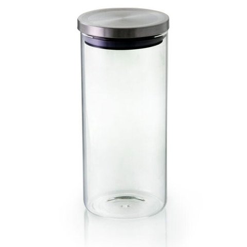 Pote Hermético de Vidro Borossilicato com Tampa Inox 1,3L- VD19151