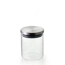 Ver imagem 1 de Jogo de 2 Potes Hermético de Vidro Borossilicato com Tampa Inox 750Ml - Vd19153^