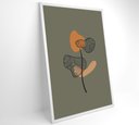 Ver imagem 2 de Quadro Abstrato Flores 2 - 80x120 Cm - Tecido Canvas