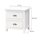 Ver imagem 4 de Mesa de Cabeceira com 2 Gavetas Versatille