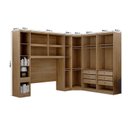 Ver imagem 5 de Guarda-Roupa Casal 11 Portas 6 Peças Modulado Cairo Marrom/Cumaru