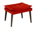 Ver imagem 1 de Puff Banqueta Decorativa Para Sala E Quarto Opala Suede Vermelho -LM DECOR