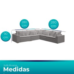 Sofá Modular Rivieira Linho Marrom Cookiee - Meu Estofado Sofá Modular Riviera Sala Quarto Recepção  - 3