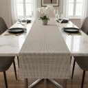 Ver imagem 2 de Trilho Caminho de Mesa Limpa Fácil 1,50m x 40cm Rattan Claro Marrom-Claro