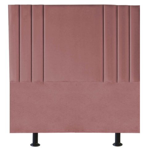 Cabeceira Cama Box Solteiro Estofada Grécia 90cm Suede:rosê