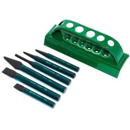 Jogo de Talhadeira, Punção e Saca-pino Belzer 6 Peças 207401br 207401br - 1