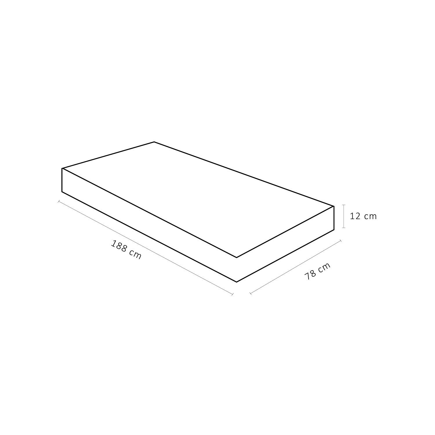 Colchão Solteiro Ortobom Light D23 (78x188x12) -  - 2