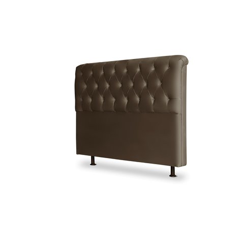 Cabeceira De Cama Box Emilia King 195cm X 118cm Suede Marrom Ms Decor