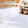 Kit Edredom Branco Completo 15 Peças Percal 100% Algodão + Jogo de Cama King - 6