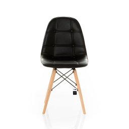 Kit 2 Cadeiras Eames Botonê Estofada - Preta - Kza Bela - 3