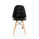 Ver imagem 3 de Kit 2 Cadeiras Eames Botonê Estofada - Preta - Kza Bela