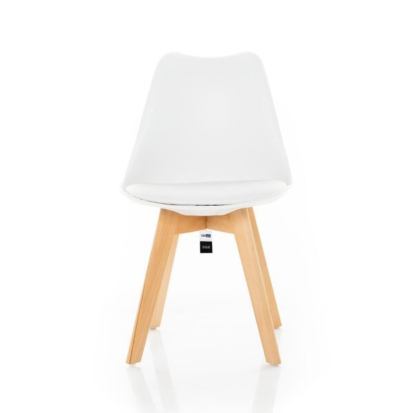 Kit 2 Cadeiras Eames Leda Estofada - Branca - Kza Bela - 3