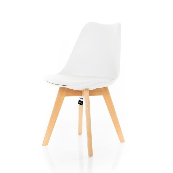 Kit 2 Cadeiras Eames Leda Estofada - Branca - Kza Bela - 2
