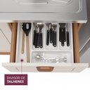 Ver imagem 7 de Cozinha Pérola 270cm com Tampo 4 Peças Off White/Freijó Yescasa